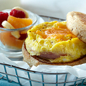 Microwave Egg, Canadian Bacon 'N' Cheese Muffin